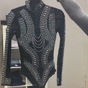 Jeweled body Suit